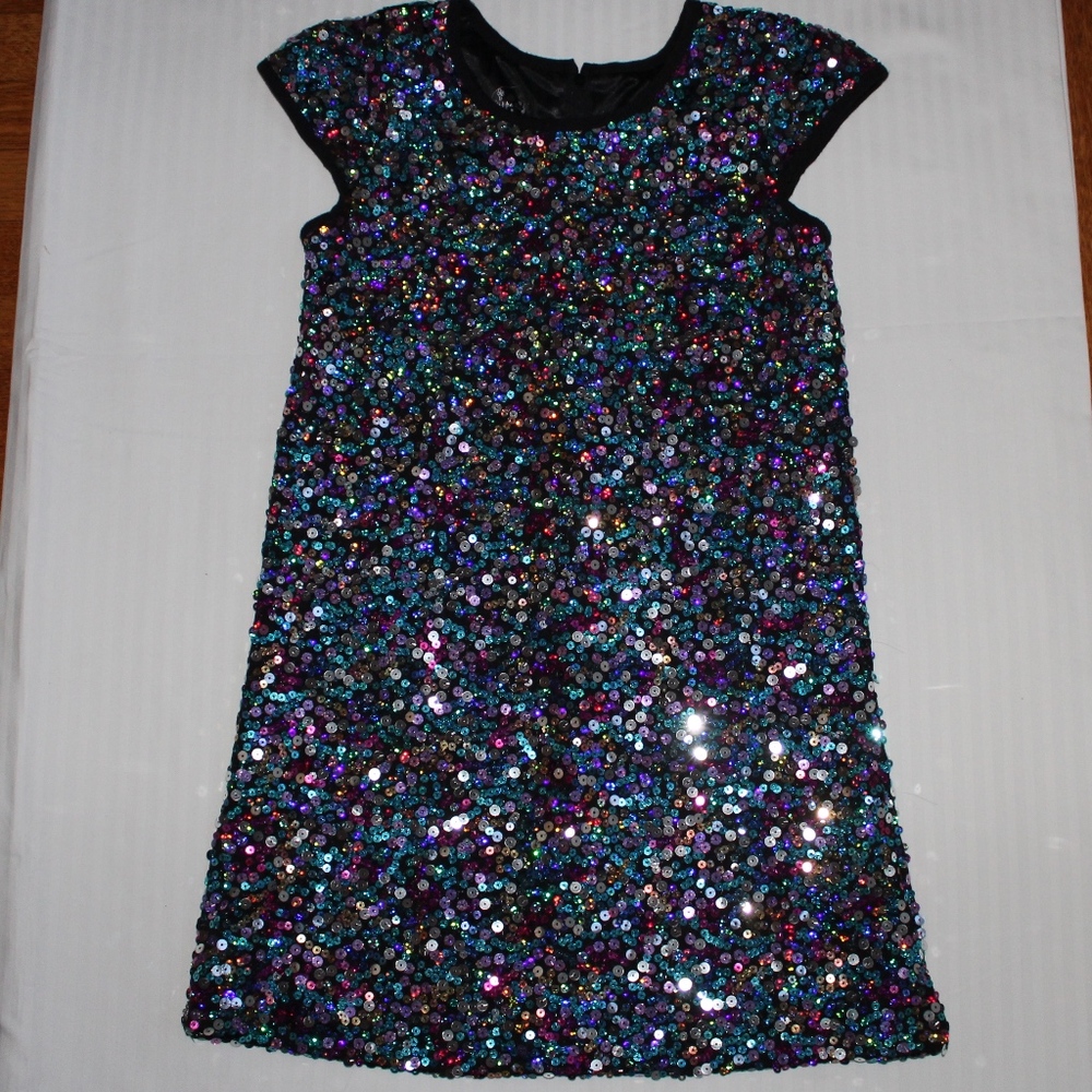 EUC Pippa & Julie Multicolored Sequin A-Line Dress